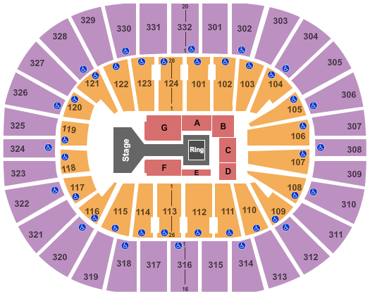 Smoothie King Center WWE Seating Chart